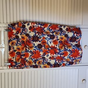 LuLaRoe Floral & Paisley Cassie Skirt, Size M